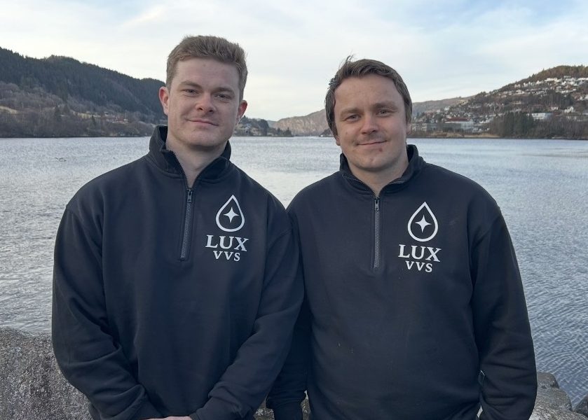Sondre Helland og Sander Waage i Lux VVS